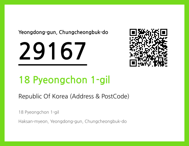CC BY 4.0 Address and Postal Code QR Code Image (CC BY 4.0)
