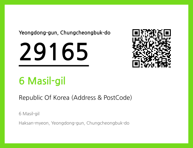 Address and Postal Code QR Code Image (CC BY 4.0)
