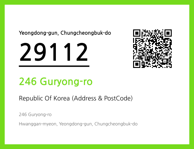 Address and Postal Code QR Code Image (CC BY 4.0)