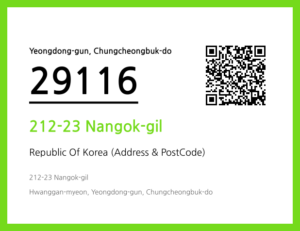 Address and Postal Code QR Code Image (CC BY 4.0)