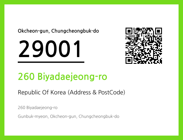 Address and Postal Code QR Code Image (CC BY 4.0)