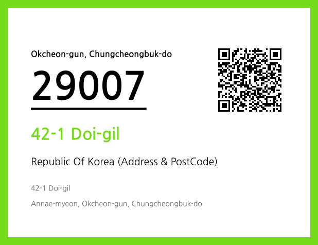 Address and Postal Code QR Code Image (CC BY 4.0)