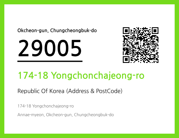 CC BY 4.0 Address and Postal Code QR Code Image (CC BY 4.0)