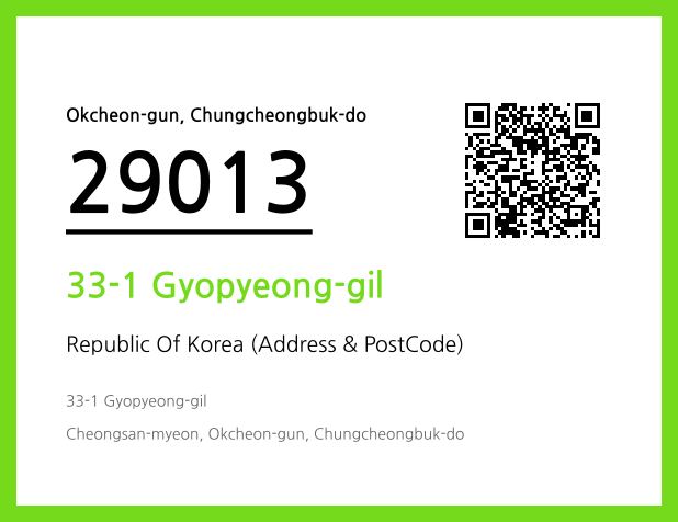Address and Postal Code QR Code Image (CC BY 4.0)