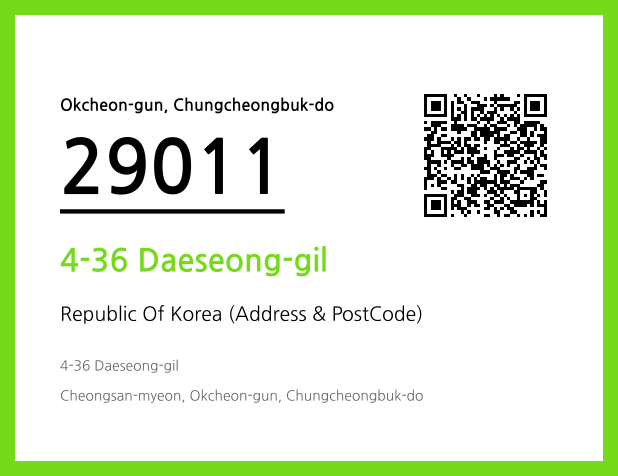 Address and Postal Code QR Code Image (CC BY 4.0)