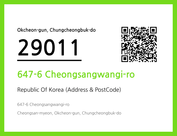 Address and Postal Code QR Code Image (CC BY 4.0)
