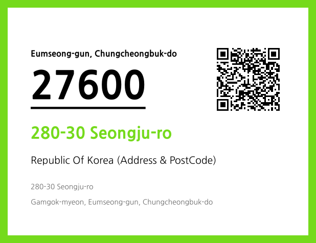 Address and Postal Code QR Code Image (CC BY 4.0)