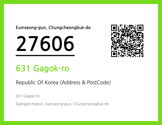 Address and Postal Code QR Code Image (CC BY 4.0)
