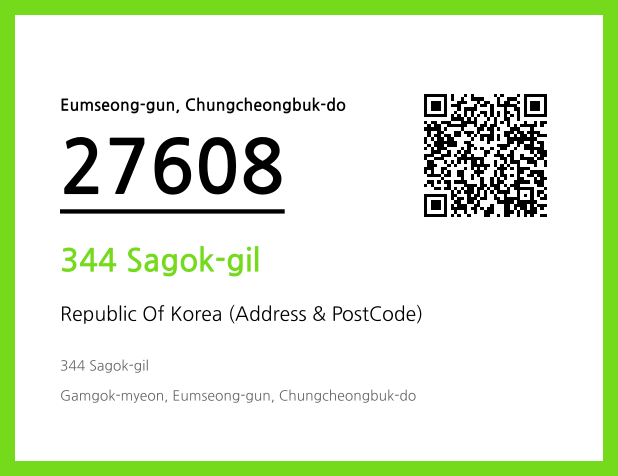 Address and Postal Code QR Code Image (CC BY 4.0)