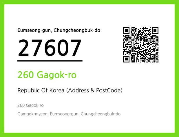 Address and Postal Code QR Code Image (CC BY 4.0)