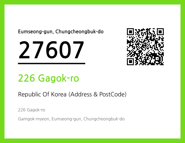 CC BY 4.0 Address and Postal Code QR Code Image (CC BY 4.0)