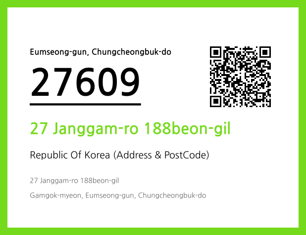 Address and Postal Code QR Code Image (CC BY 4.0)