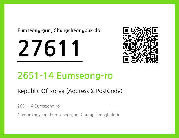 Address and Postal Code QR Code Image (CC BY 4.0)