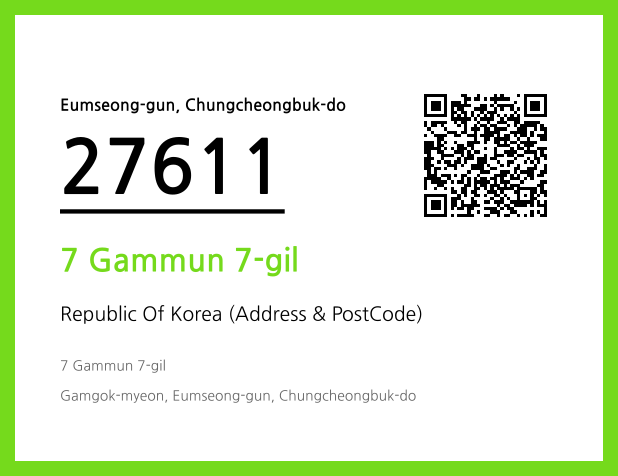 Address and Postal Code QR Code Image (CC BY 4.0)