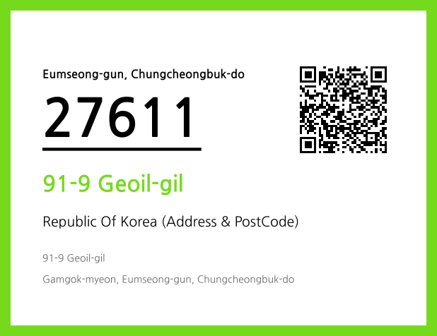 CC BY 4.0 Address and Postal Code QR Code Image (CC BY 4.0)