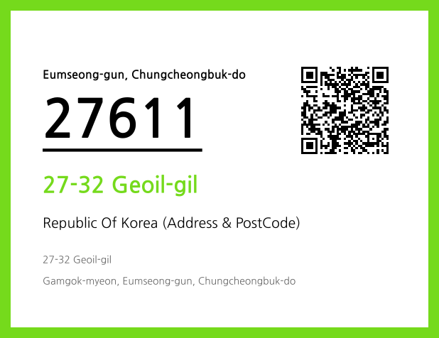 Address and Postal Code QR Code Image (CC BY 4.0)