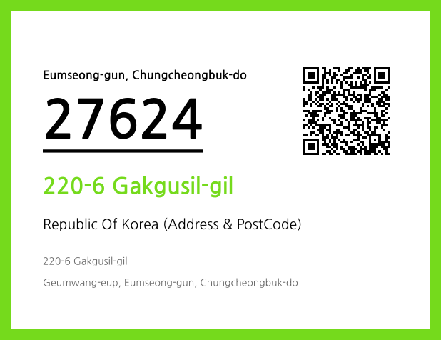 Address and Postal Code QR Code Image (CC BY 4.0)