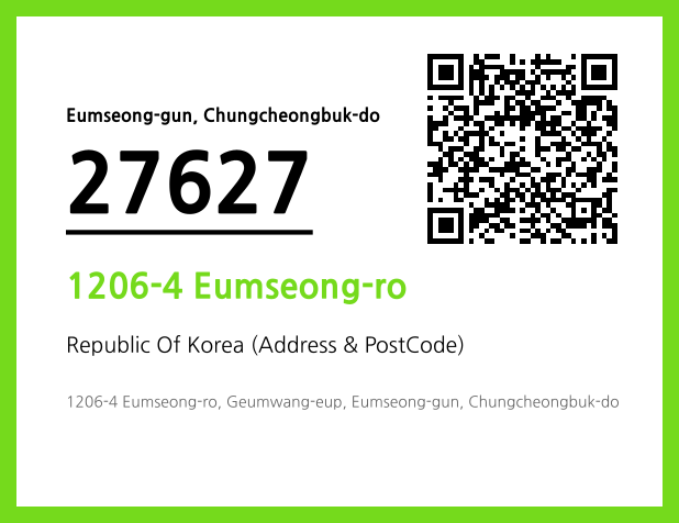 Address and Postal Code QR Code Image (CC BY 4.0)