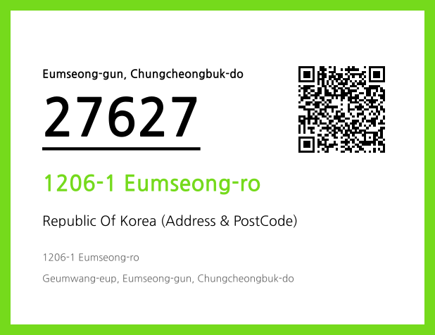Address and Postal Code QR Code Image (CC BY 4.0)
