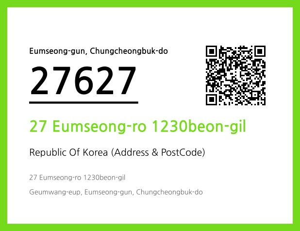 Address and Postal Code QR Code Image (CC BY 4.0)