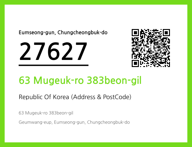 Address and Postal Code QR Code Image (CC BY 4.0)