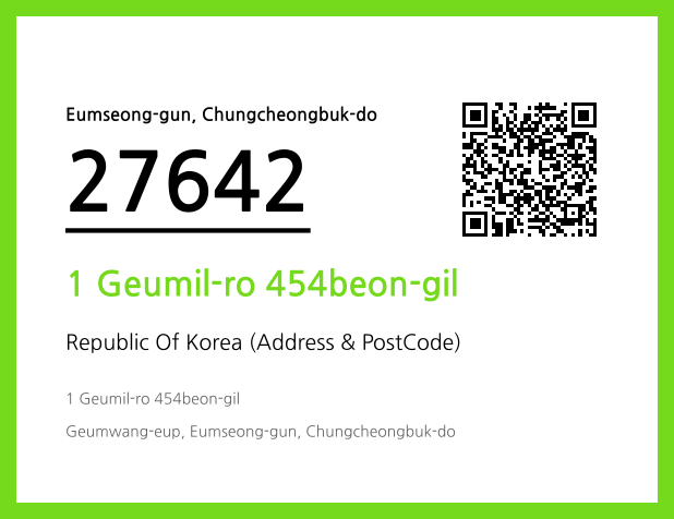 Address and Postal Code QR Code Image (CC BY 4.0)