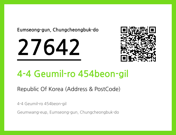 Address and Postal Code QR Code Image (CC BY 4.0)