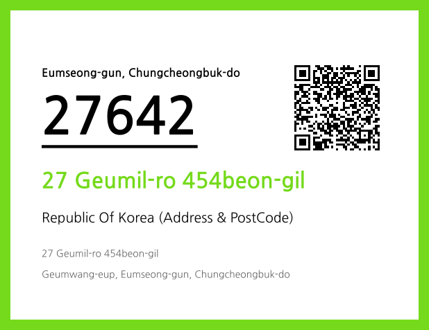 CC BY 4.0 Address and Postal Code QR Code Image (CC BY 4.0)