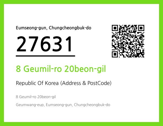 Address and Postal Code QR Code Image (CC BY 4.0)