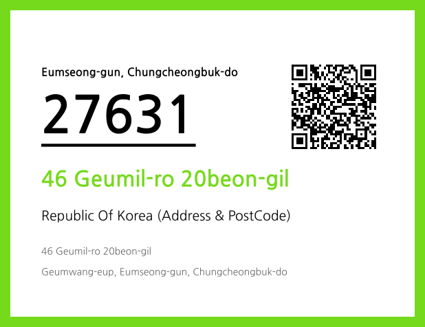 CC BY 4.0 Address and Postal Code QR Code Image (CC BY 4.0)