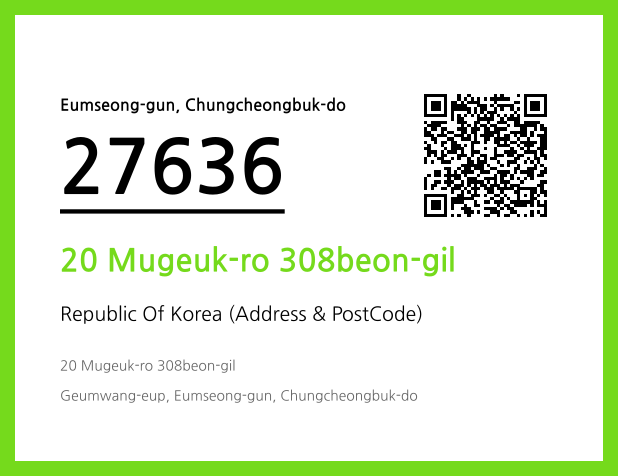 Address and Postal Code QR Code Image (CC BY 4.0)