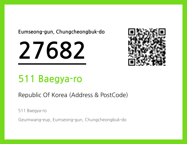 Address and Postal Code QR Code Image (CC BY 4.0)
