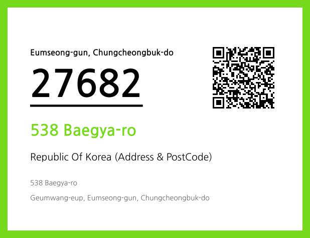 CC BY 4.0 Address and Postal Code QR Code Image (CC BY 4.0)