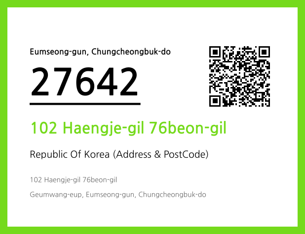 CC BY 4.0 Address and Postal Code QR Code Image (CC BY 4.0)