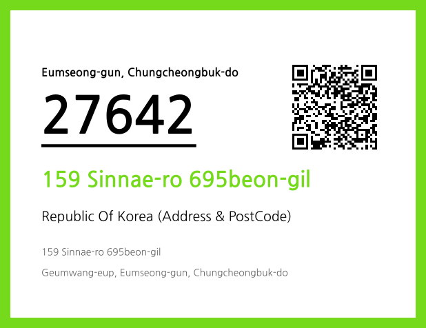 CC BY 4.0 Address and Postal Code QR Code Image (CC BY 4.0)