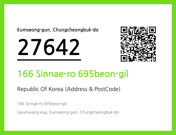 Address and Postal Code QR Code Image (CC BY 4.0)