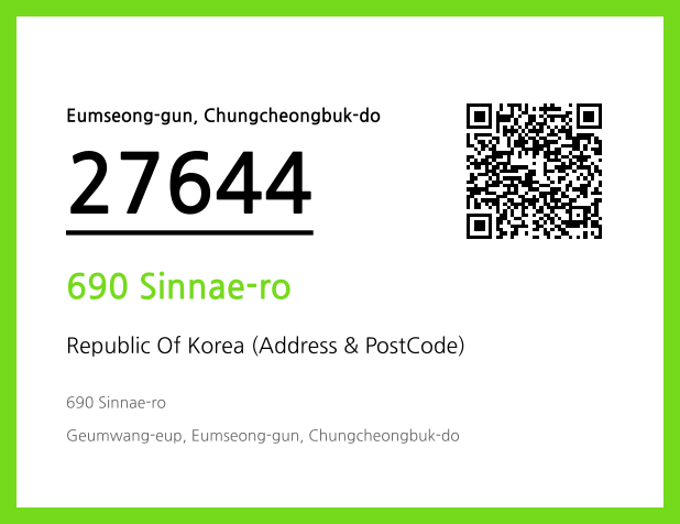 Address and Postal Code QR Code Image (CC BY 4.0)
