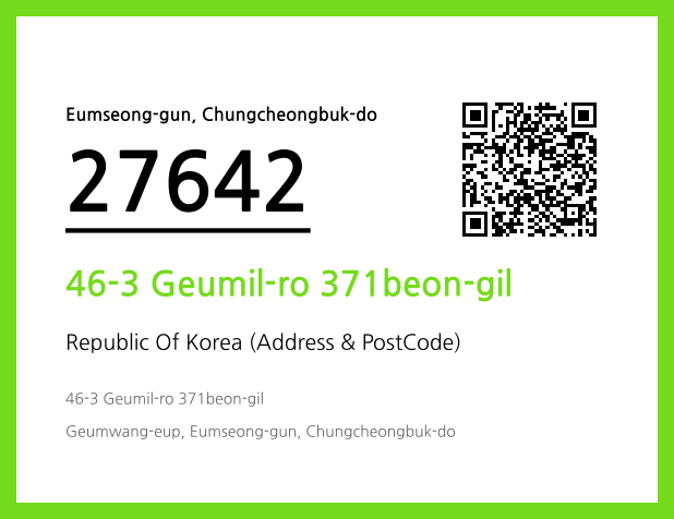 CC BY 4.0 Address and Postal Code QR Code Image (CC BY 4.0)
