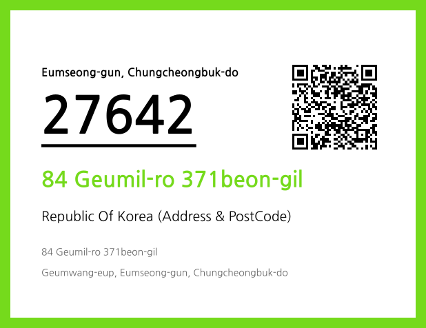 Address and Postal Code QR Code Image (CC BY 4.0)