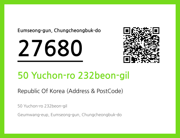 CC BY 4.0 Address and Postal Code QR Code Image (CC BY 4.0)