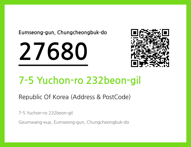CC BY 4.0 Address and Postal Code QR Code Image (CC BY 4.0)