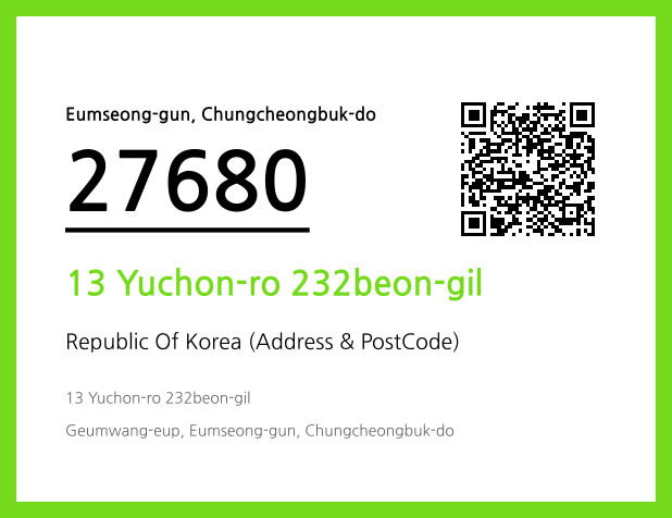 Address and Postal Code QR Code Image (CC BY 4.0)
