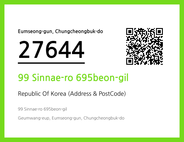 CC BY 4.0 Address and Postal Code QR Code Image (CC BY 4.0)