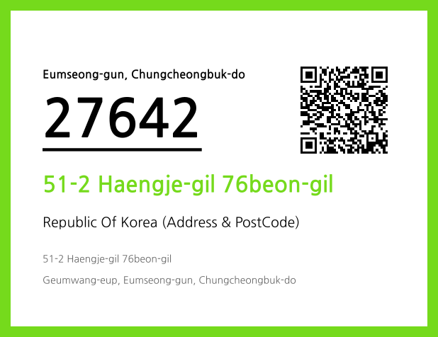 Address and Postal Code QR Code Image (CC BY 4.0)