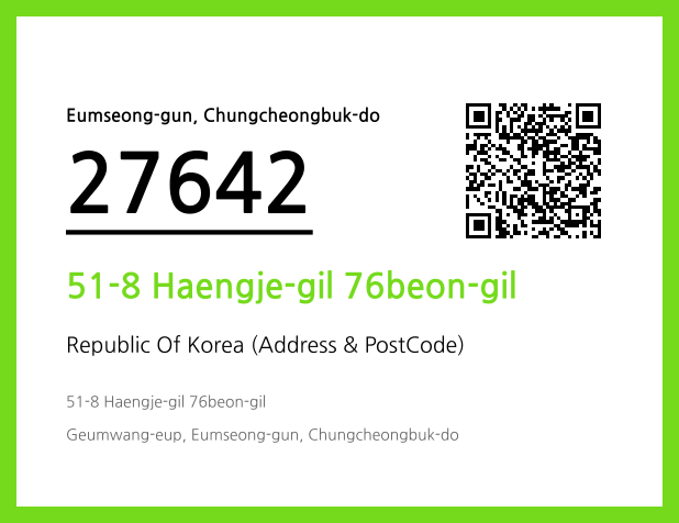 CC BY 4.0 Address and Postal Code QR Code Image (CC BY 4.0)
