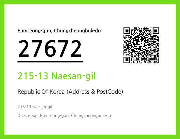 Address and Postal Code QR Code Image (CC BY 4.0)
