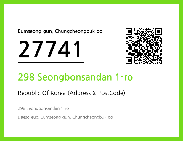 Address and Postal Code QR Code Image (CC BY 4.0)