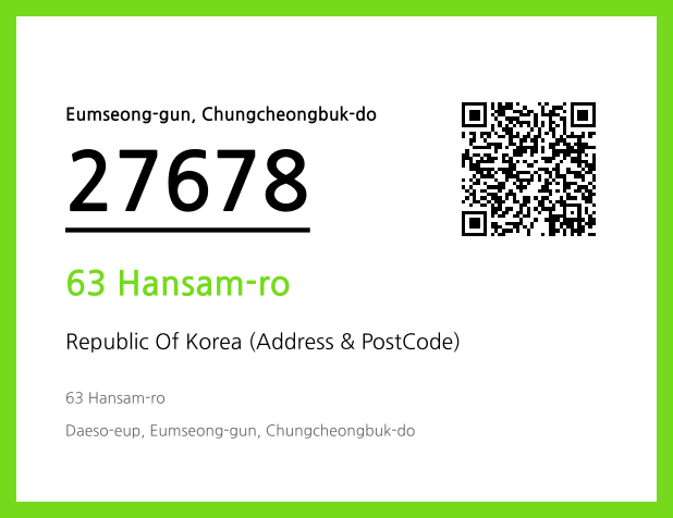 Address and Postal Code QR Code Image (CC BY 4.0)