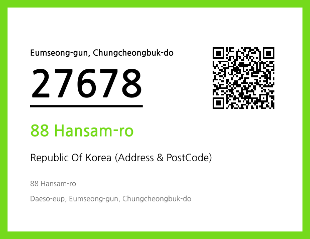 Address and Postal Code QR Code Image (CC BY 4.0)