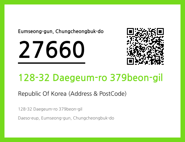 CC BY 4.0 Address and Postal Code QR Code Image (CC BY 4.0)